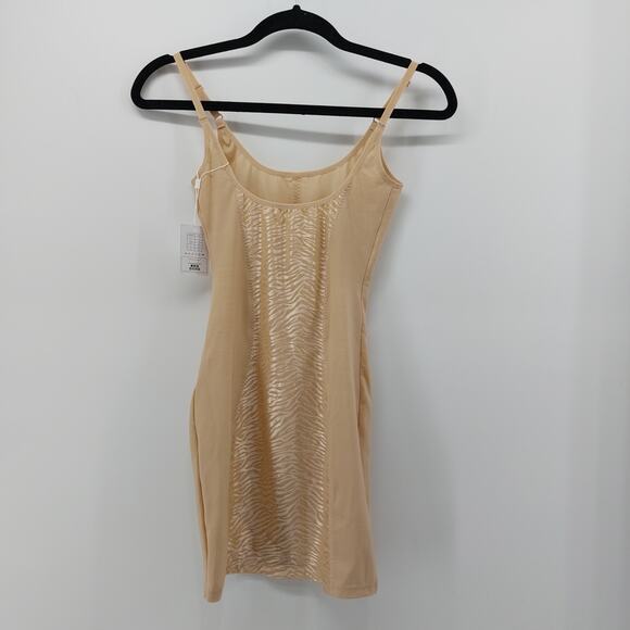 Ekouaer Womens Dress Slip Beige Stretch US Size 6 Full Cami - Picture 10 of 16